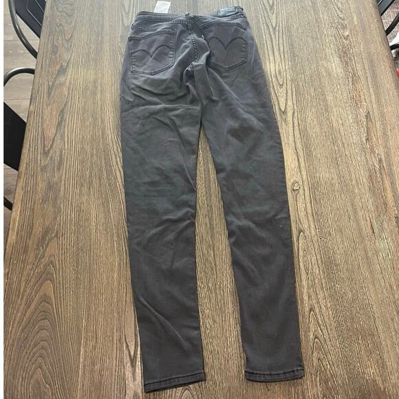 Levi's Skinny Legging Jeans High Rise Denim Cotton Blend Stretch Gray Size 27 - Picture 10 of 12